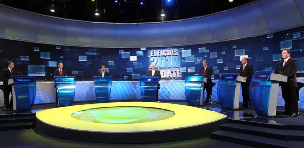 Candidatos ao governo de São Paulo participam de debate na TV Bandeirantes