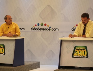 Os candidatos ao governo do PI, Slvio Mendes (PSDB) e Wilson Martins (PSB) em debate online