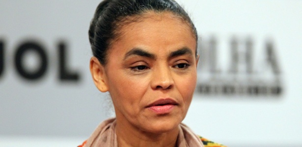 Marina Silva, candidata do PV, criticou a troca de acusaes entre os adversrios Dilma e Serra