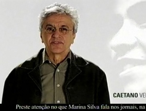 Caetano Veloso participa do horrio eleitoral gratuito de Marina Silva em 24/8; assista