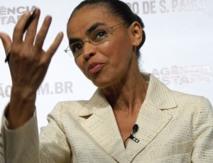 A presidenciável Marina Silva (PV) em sabatina promovida pelo jornal O Estado de S. Paulo 