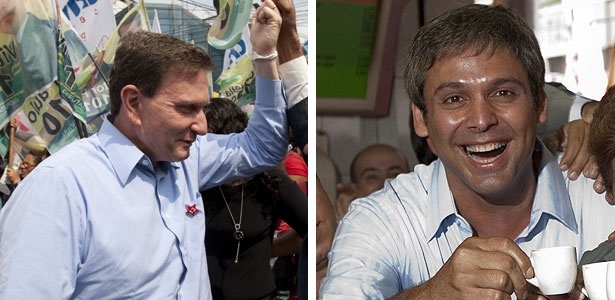 Marcelo Crivella (PRB), esq., e Lindberg Farias (PT), dir., levam as duas vagas do Senado no RJ